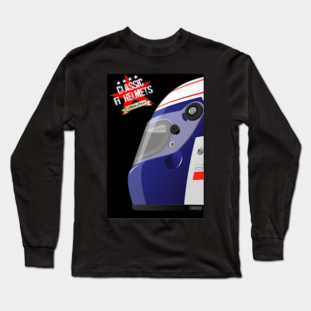 ALAIN PROST CLASSIC HELMET Long Sleeve T-Shirt by Cirebox